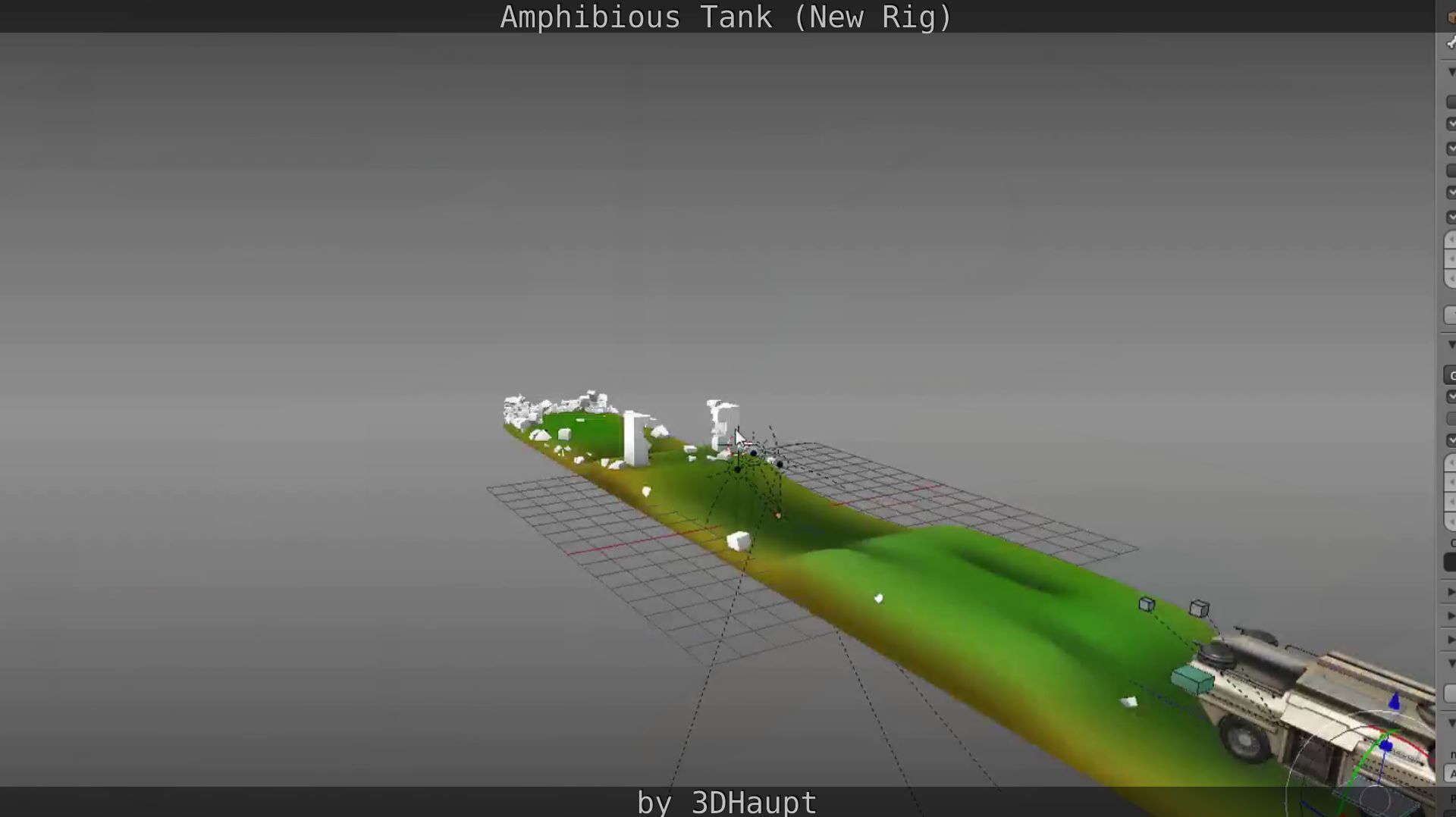 Amphibious Tank New Rig  Free low-poly 3D model_100