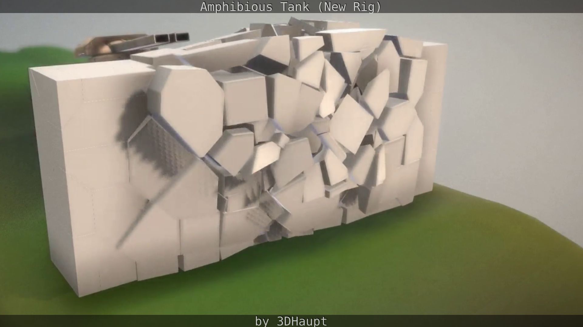 Amphibious Tank New Rig  Free low-poly 3D model_27