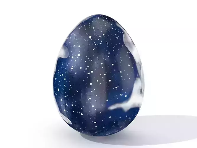 Easter Egg N011 Low-poly 3D model