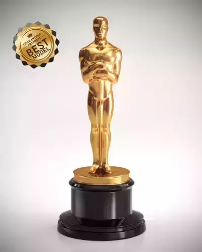 Oscar Statuette 3D model