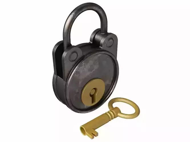 Padlock 3D model