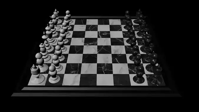 elegant Chessboard with Figures