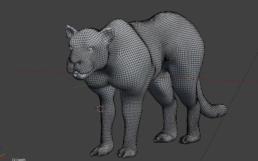 leopard cheetah 3D model_9