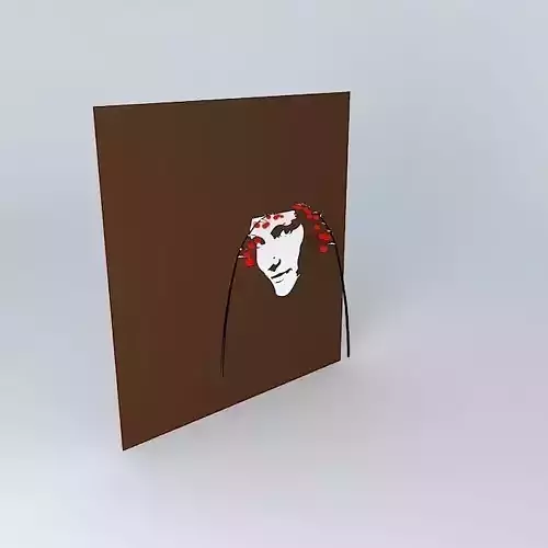 Loz door with flowers Free 3D model