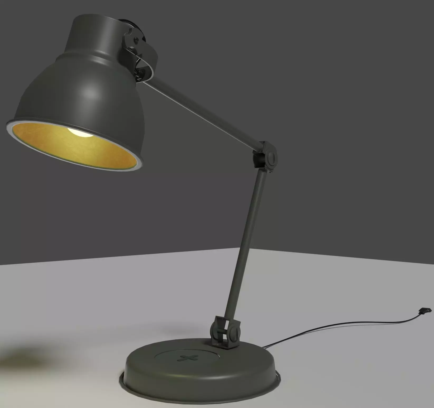 Lamp for interiors Low-poly 3D model_0