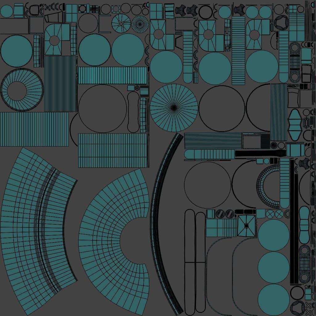 Lamp for interiors Low-poly 3D model_1