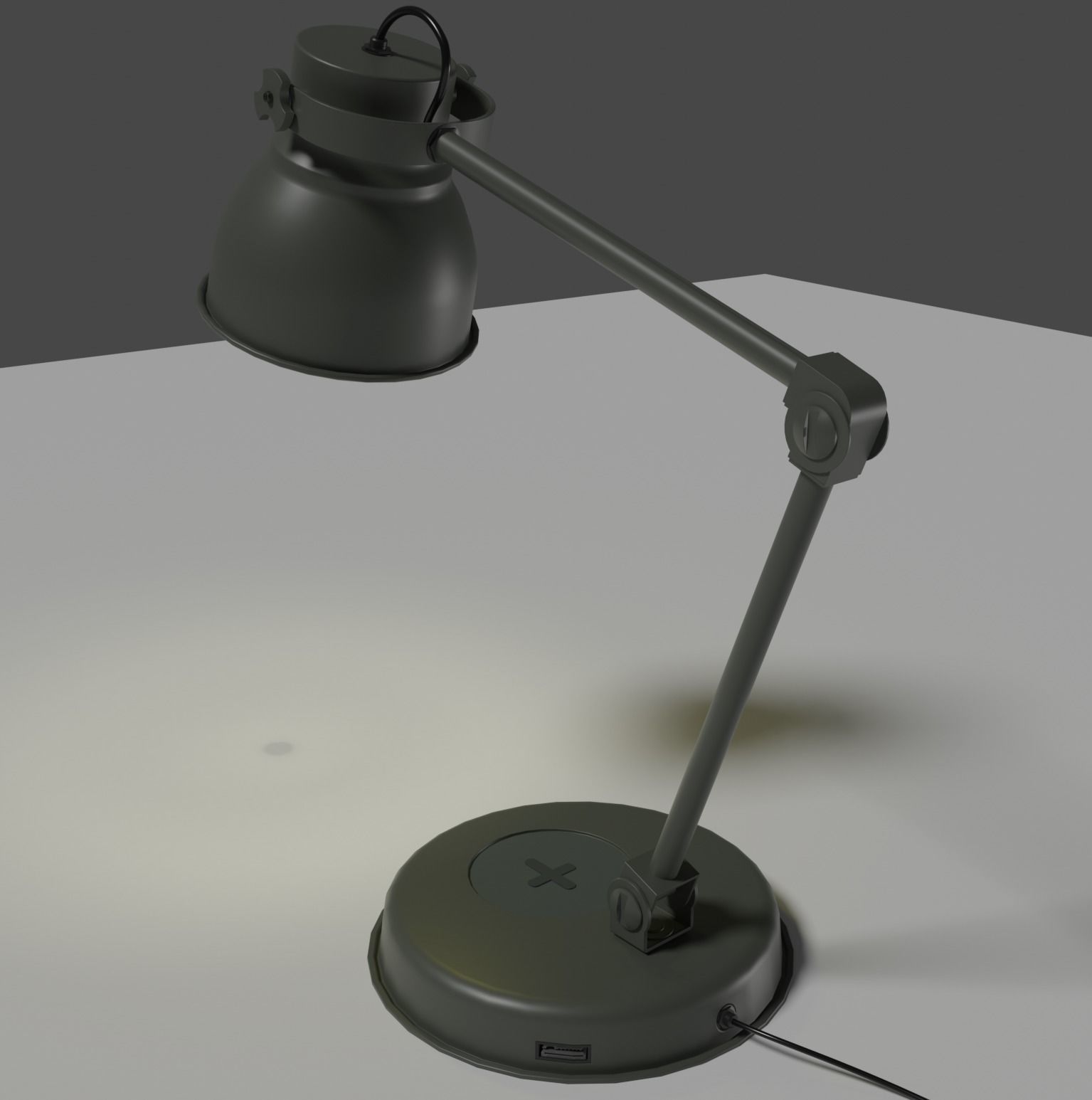 Lamp for interiors Low-poly 3D model_3