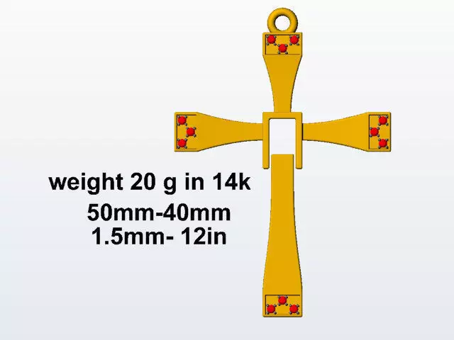 cross replica Vin Diesel Free 3D print model