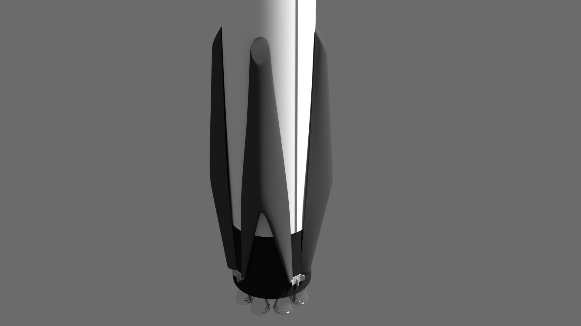 Flacon 9 inspired Rocket Free 3D model_1