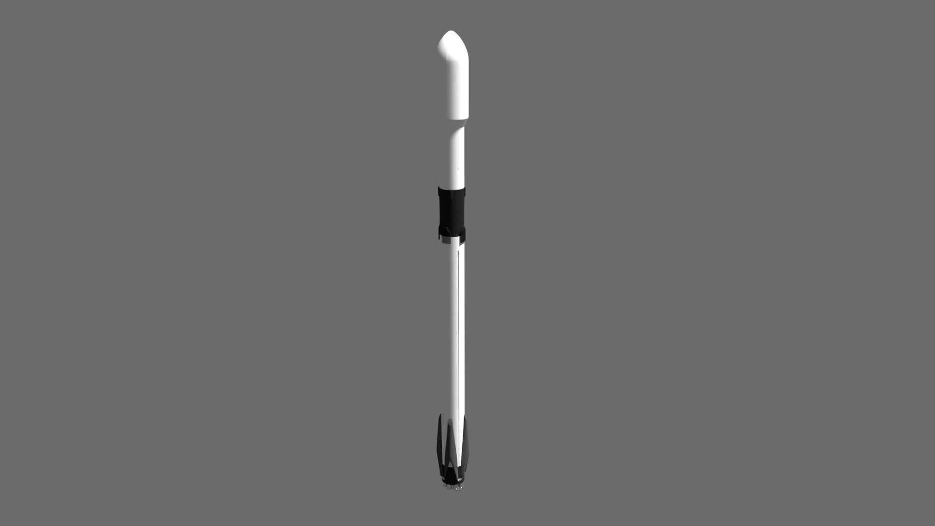 Flacon 9 inspired Rocket Free 3D model_3