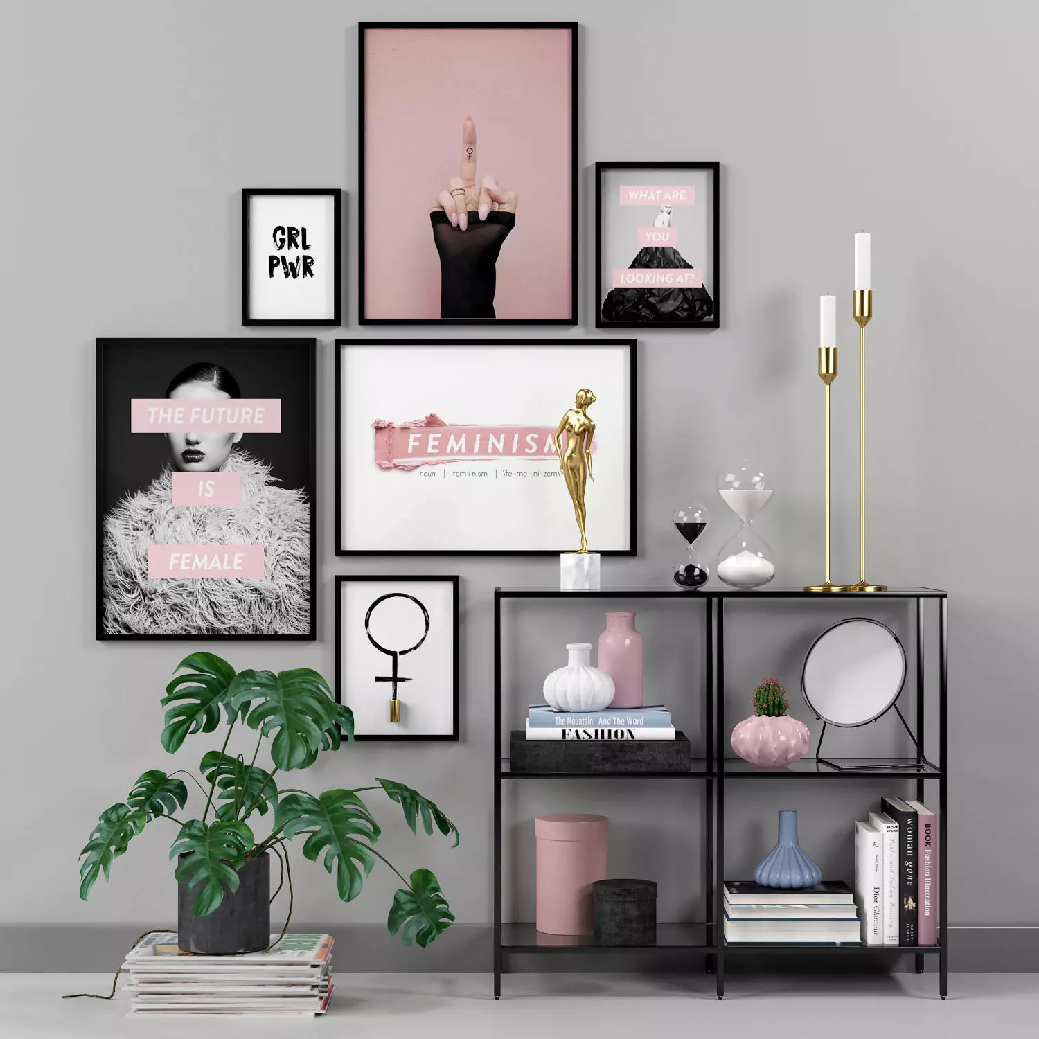 Scandinavian set 002  3D model_0