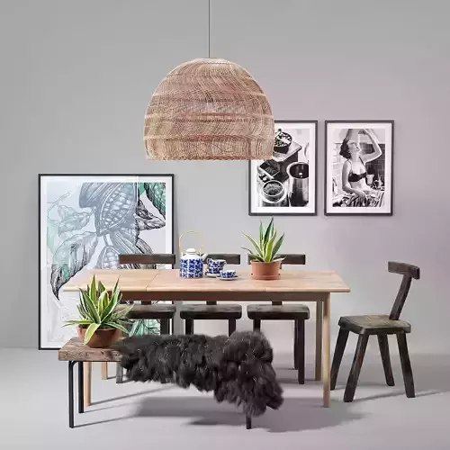 Scandinavian set 003  3D model