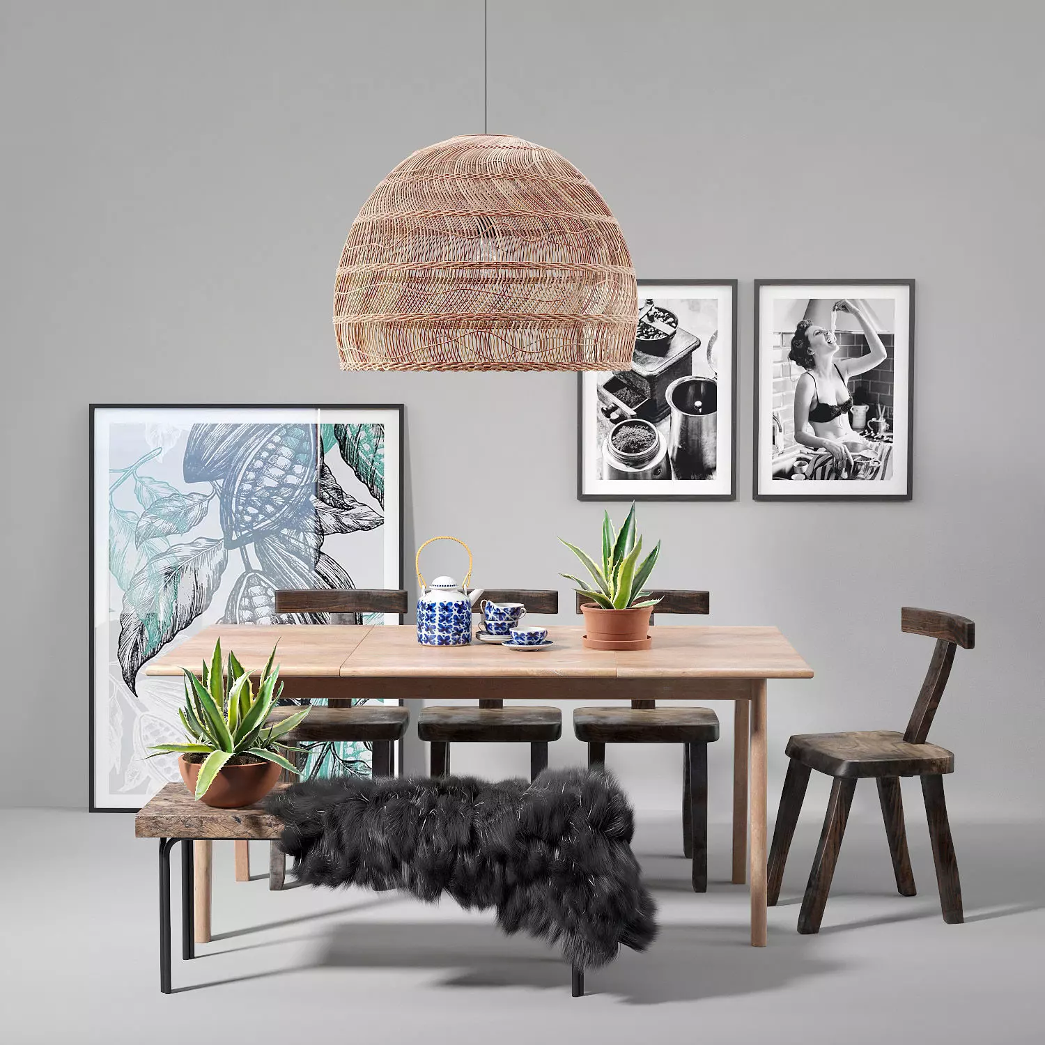 Scandinavian set 003  3D model_0