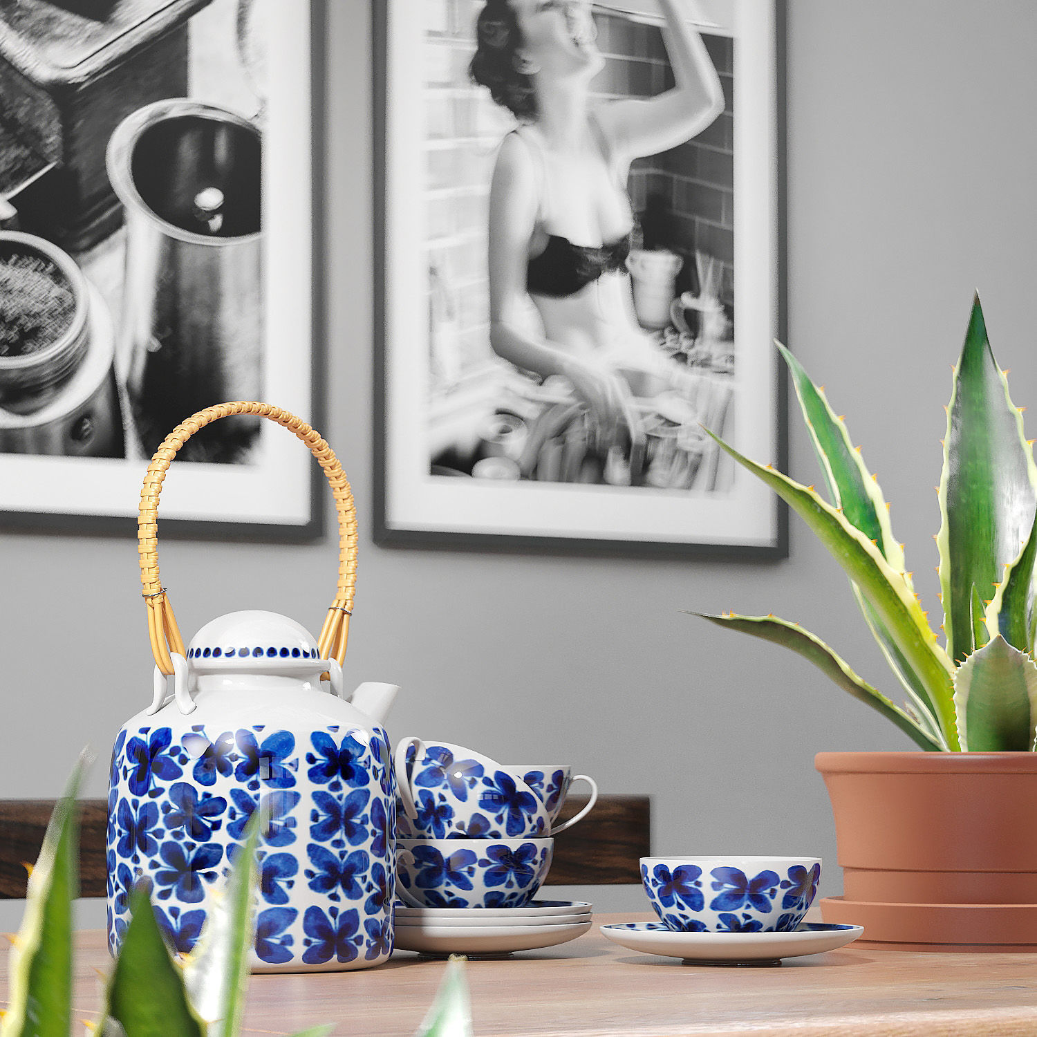 Scandinavian set 003  3D model_1