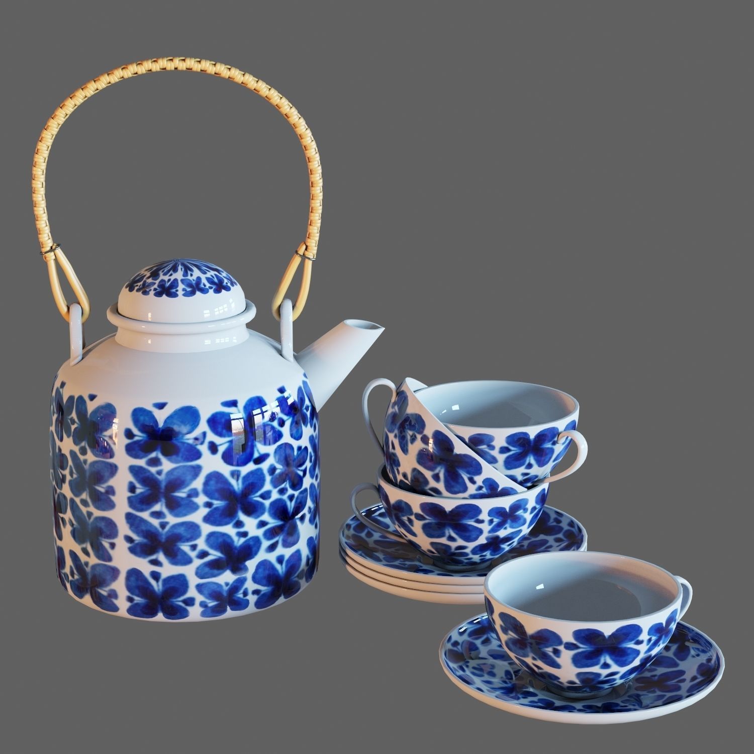 Scandinavian set 003  3D model_4