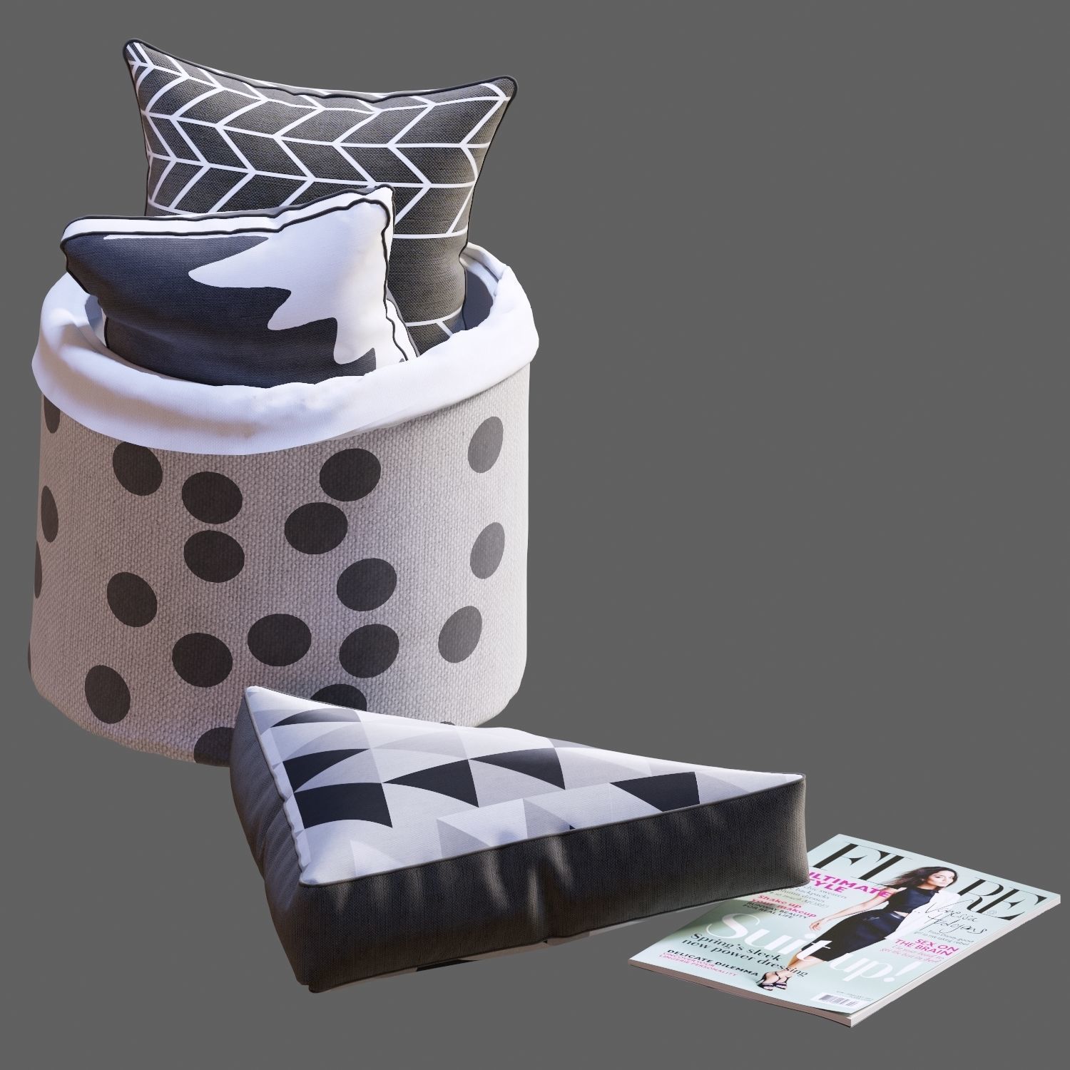 Scandinavian set 004  3D model_7