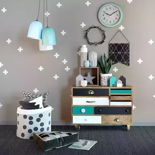 Scandinavian set 004  3D model