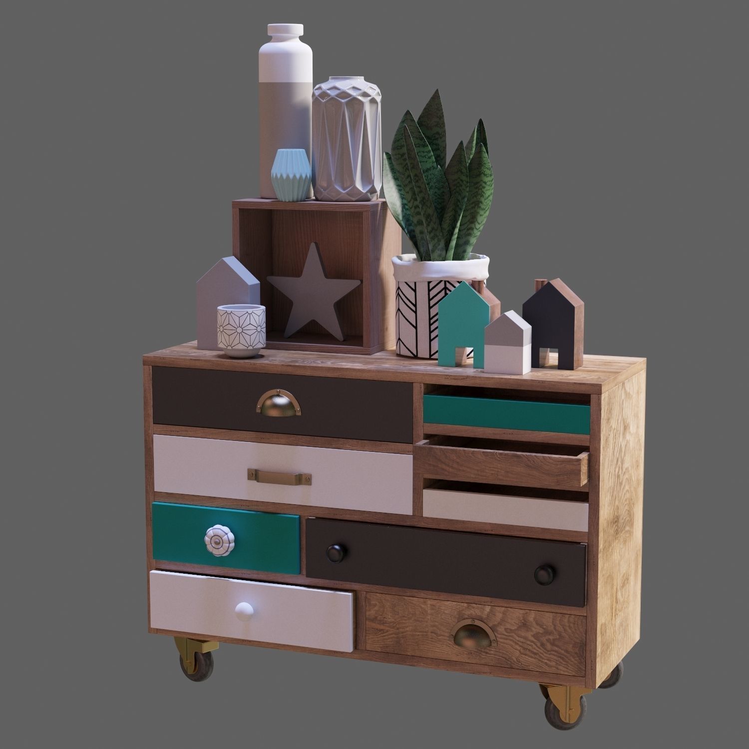 Scandinavian set 004  3D model_8