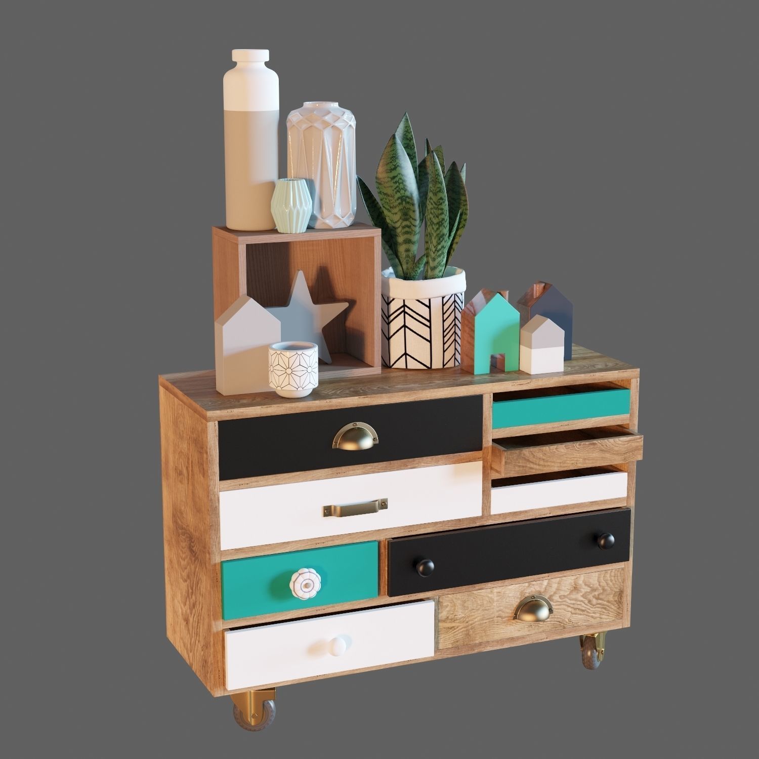 Scandinavian set 004  3D model_6