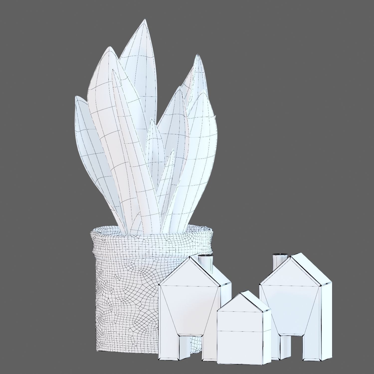 Scandinavian set 004  3D model_12