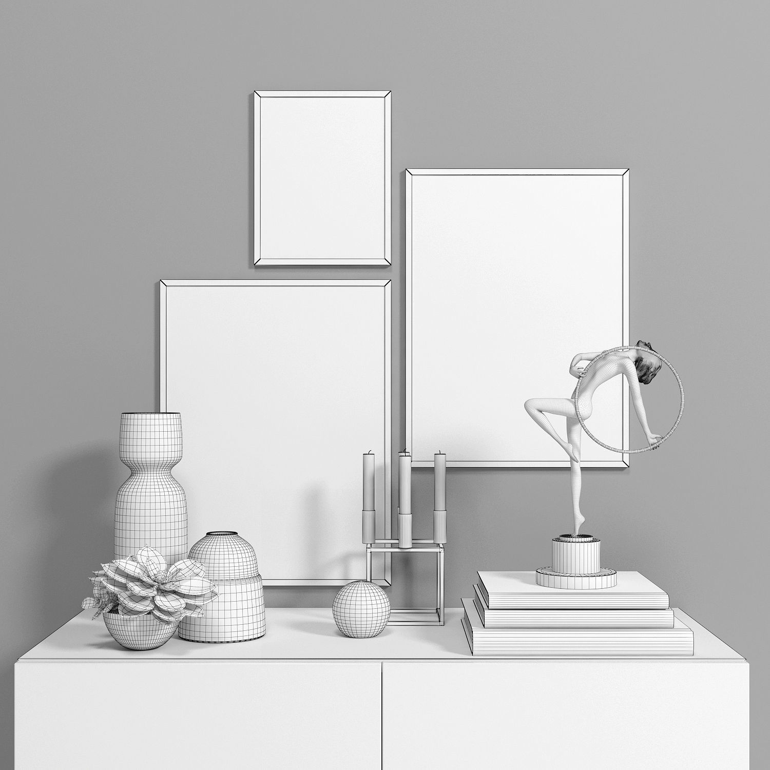 Scandinavian set 005  3D model_2