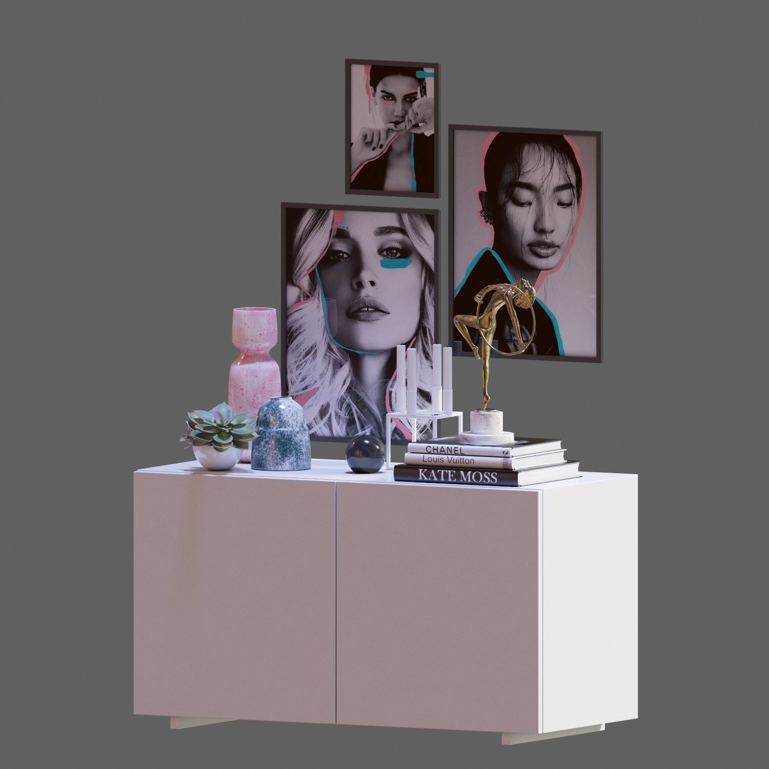 Scandinavian set 005  3D model_3