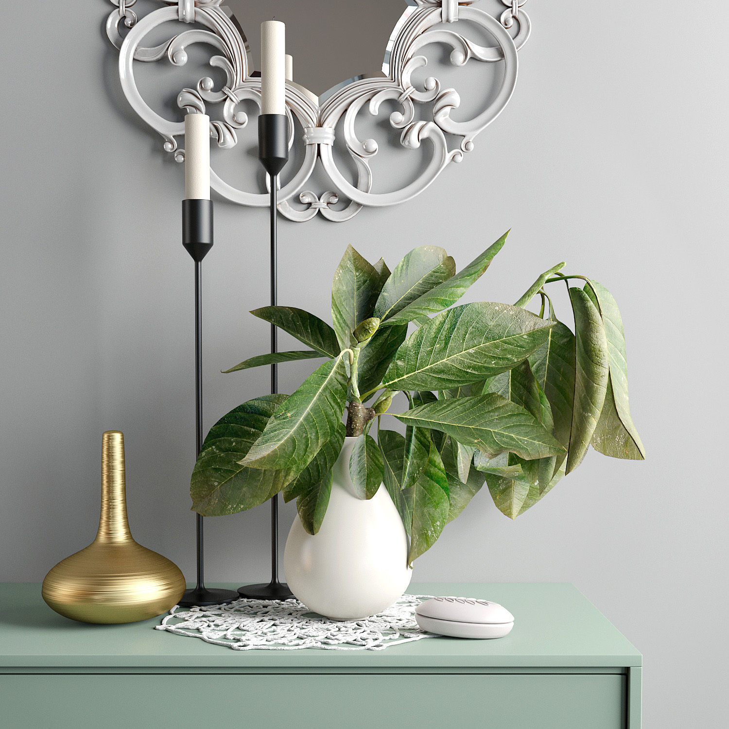 Scandinavian set 006  3D model_1