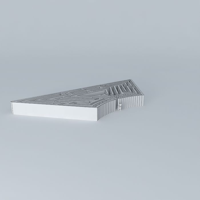 Hampton Court maze Free 3D model_3