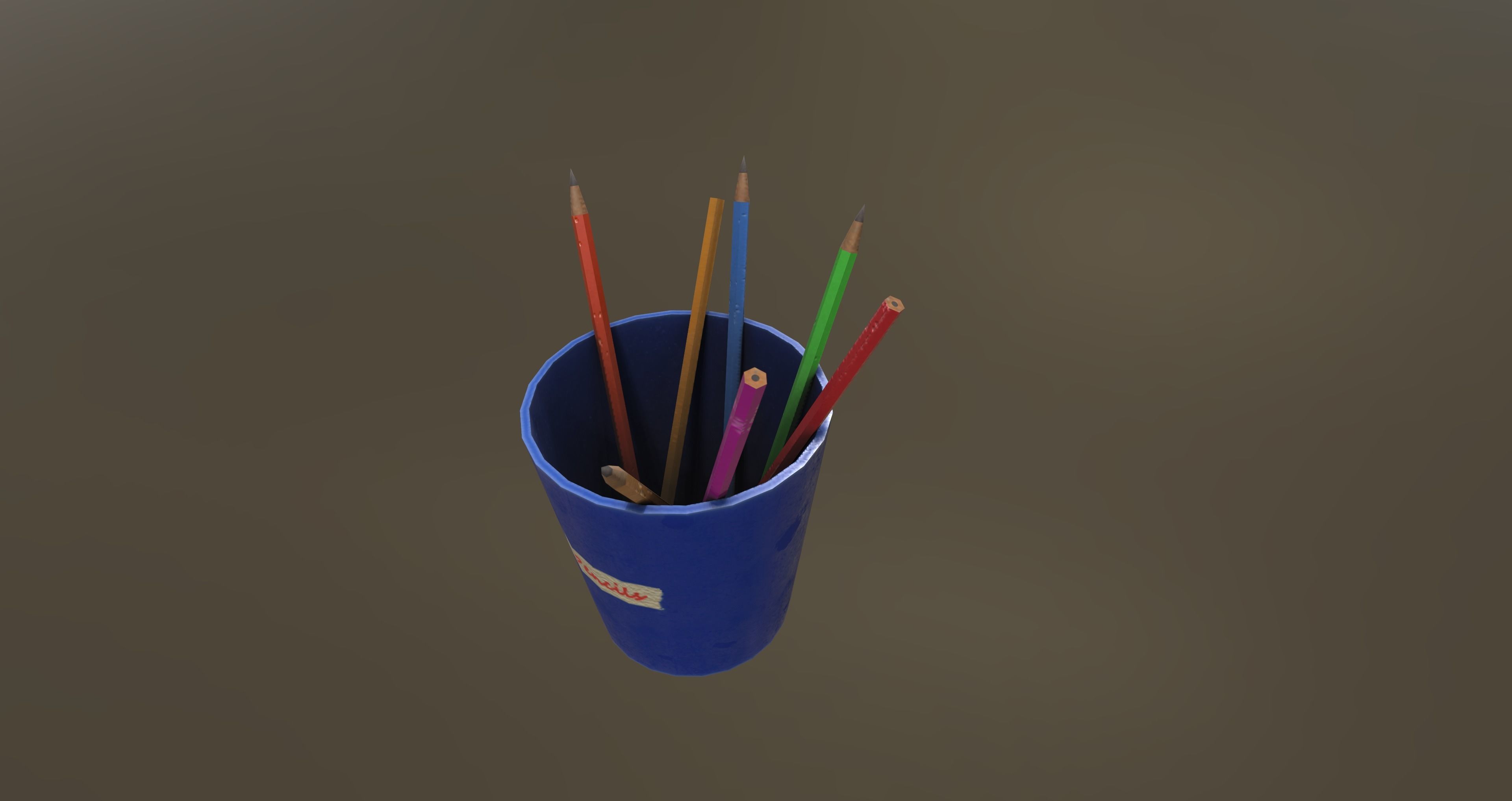 Low-Poly Classroom Pack Low-poly 3D model_59