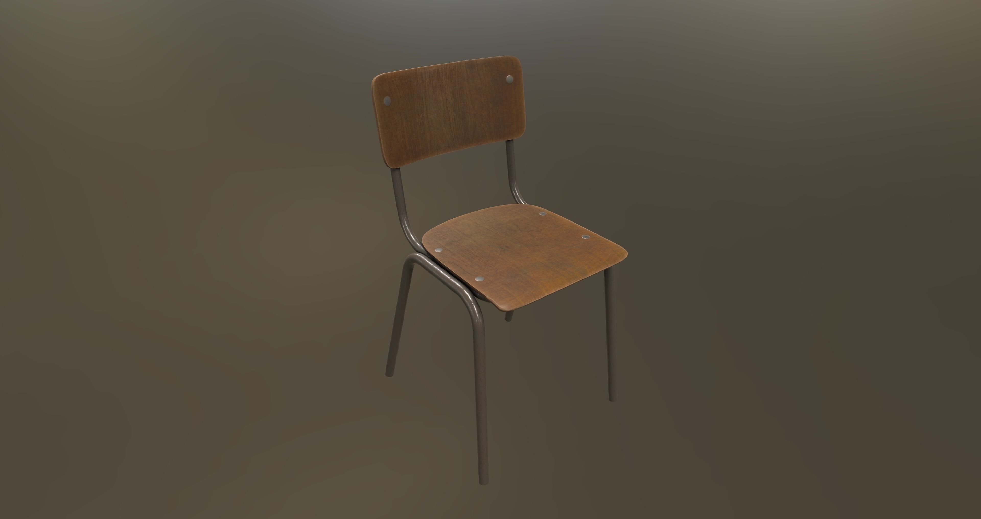 Low-Poly Classroom Pack Low-poly 3D model_12
