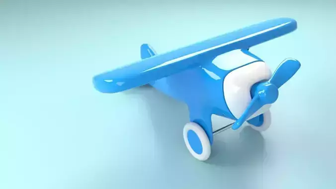 Toy plastic plane