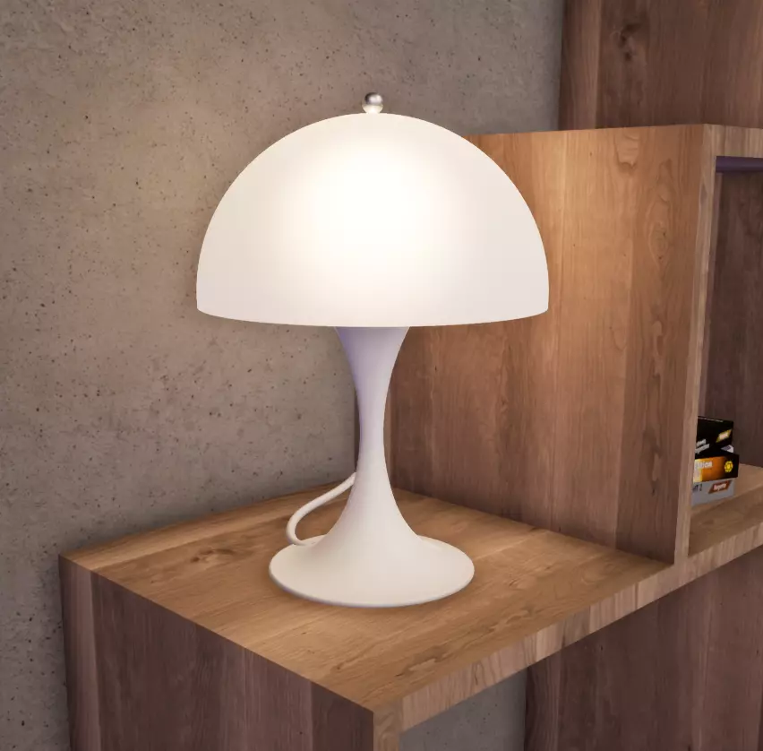 Panthella Table Lamp 3D print model_0