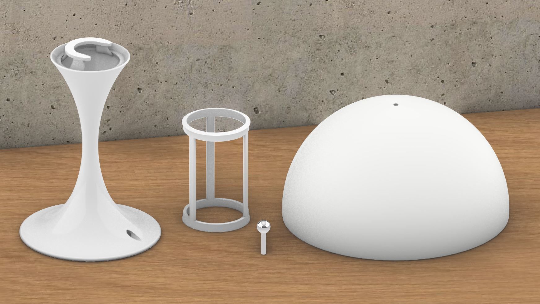 Panthella Table Lamp 3D print model_5