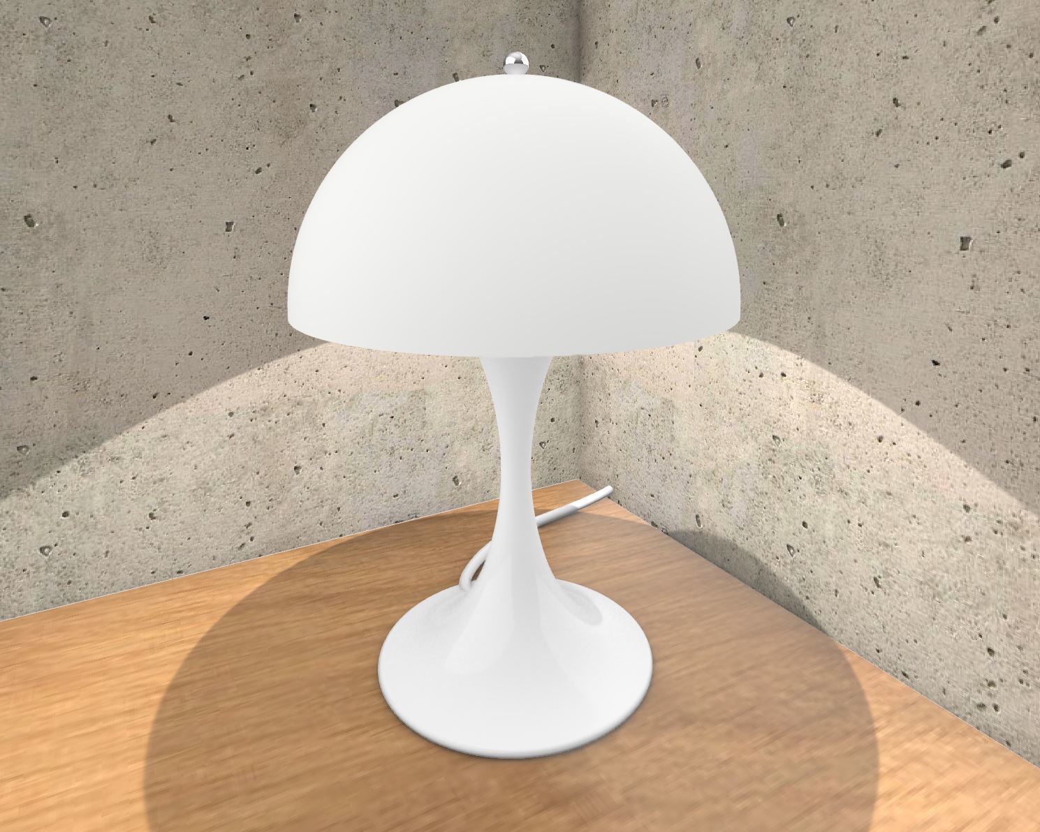 Panthella Table Lamp 3D print model_3