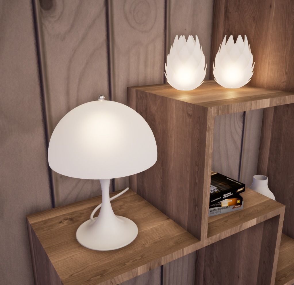 Panthella Table Lamp 3D print model_1