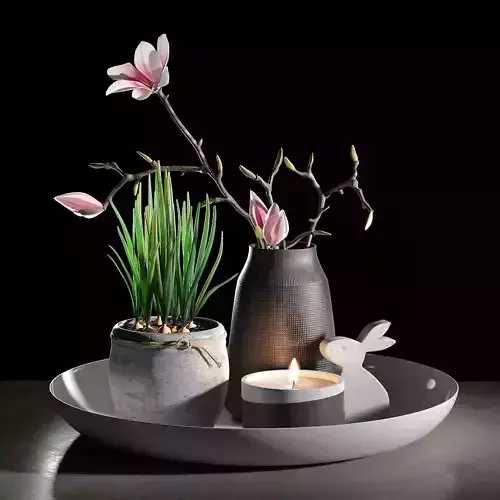 Decorative set 002  3D model