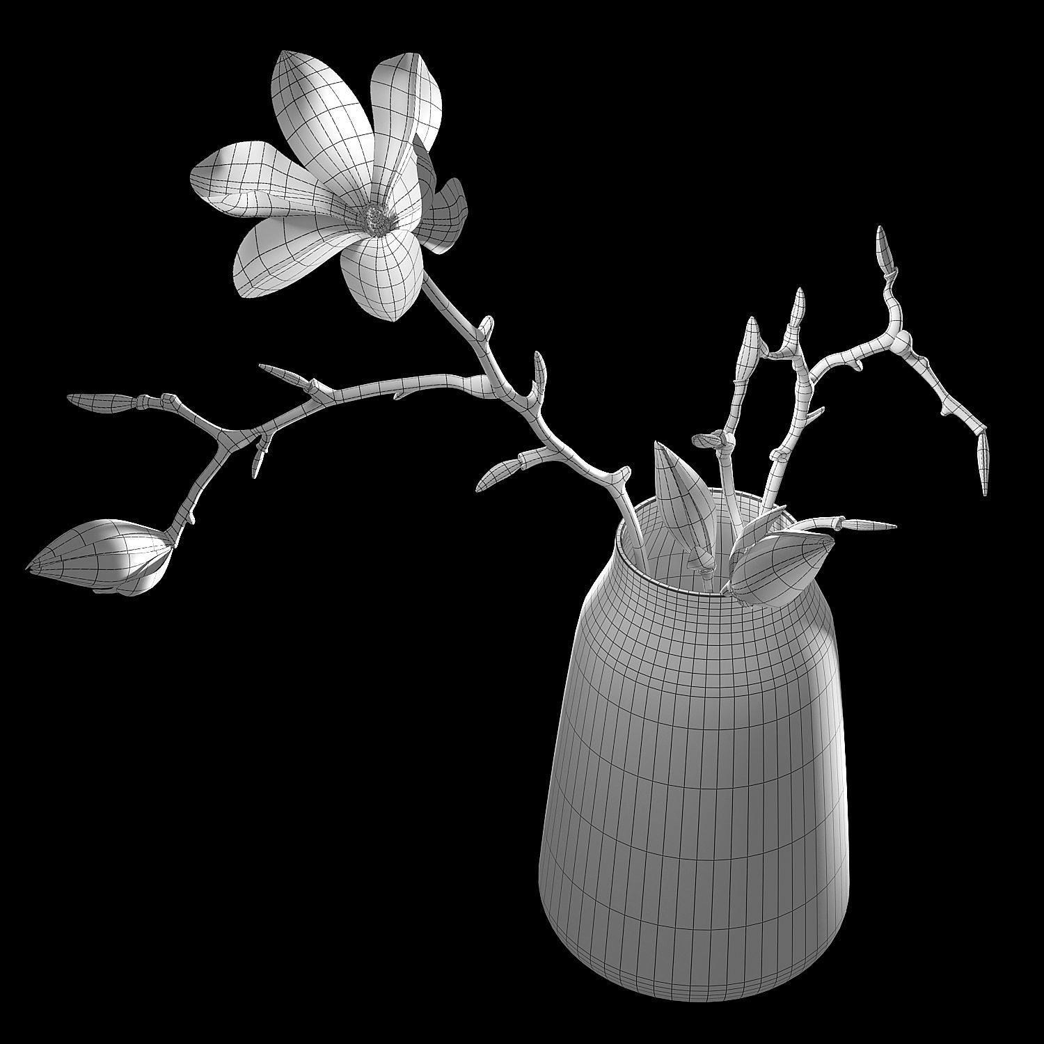 Decorative set 002  3D model_3