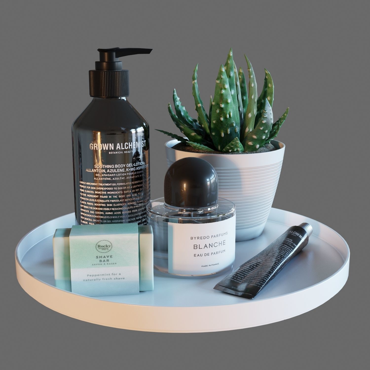 Decorative set 003  3D model_8