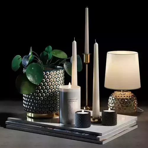 Decorative set 004  3D model