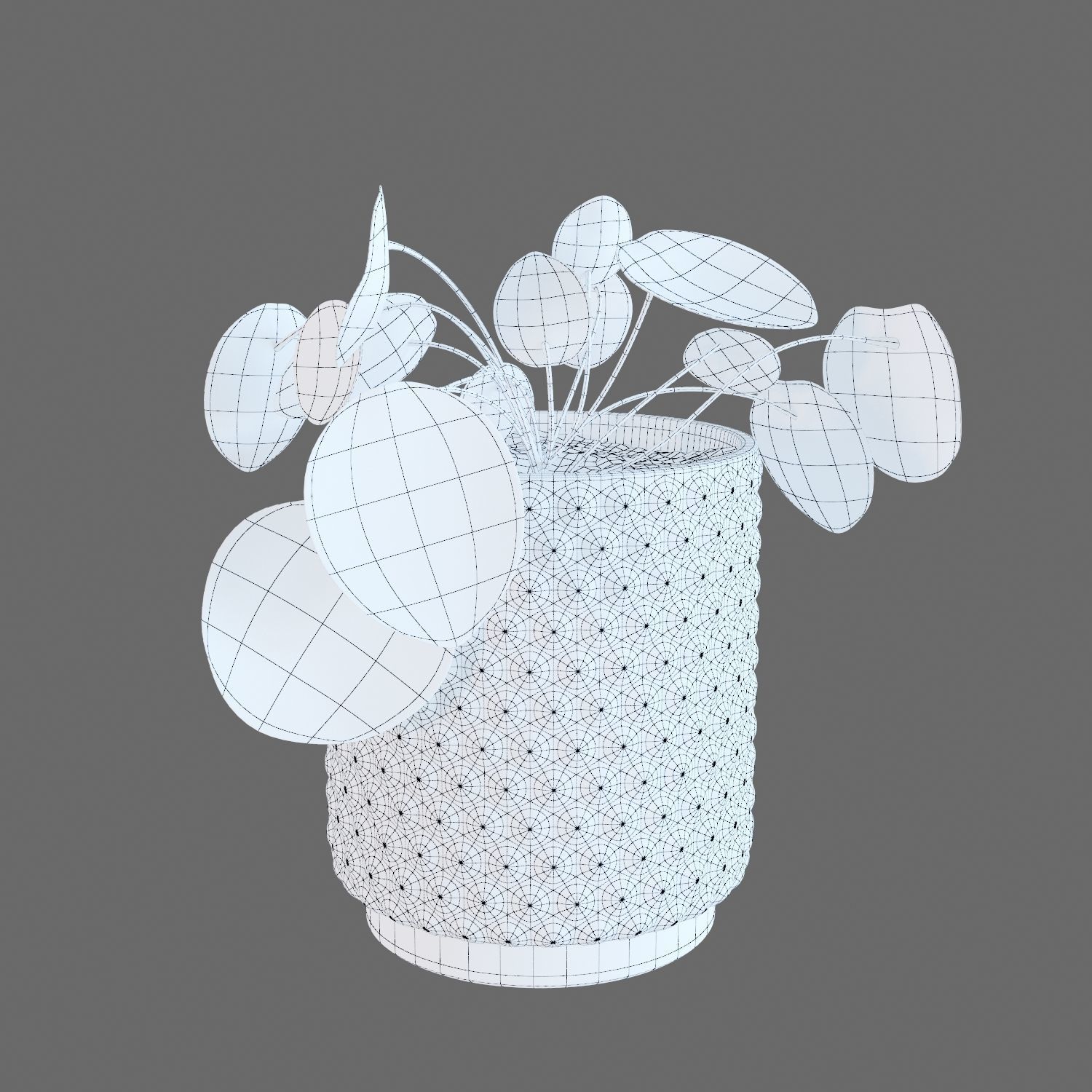 Decorative set 004  3D model_4