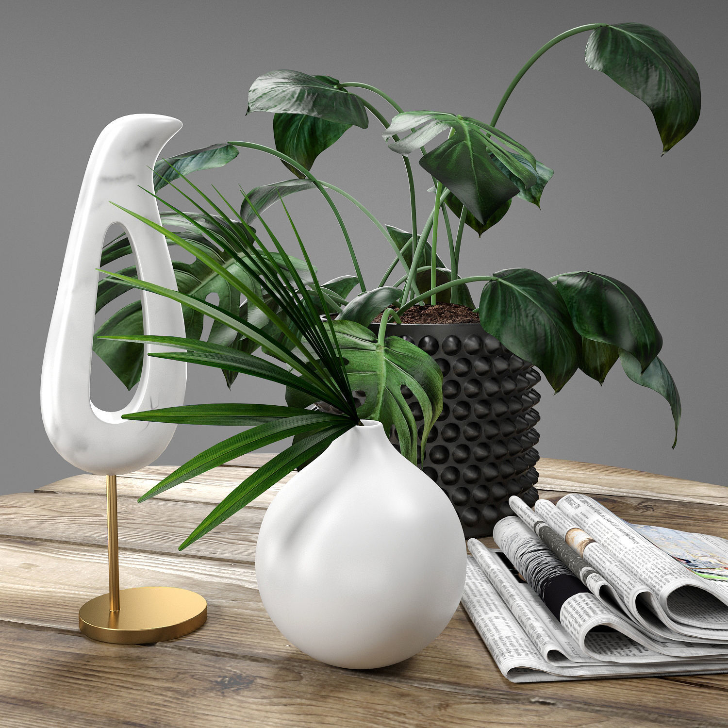 Decorative  sets 001-004 3D Model Collection_12