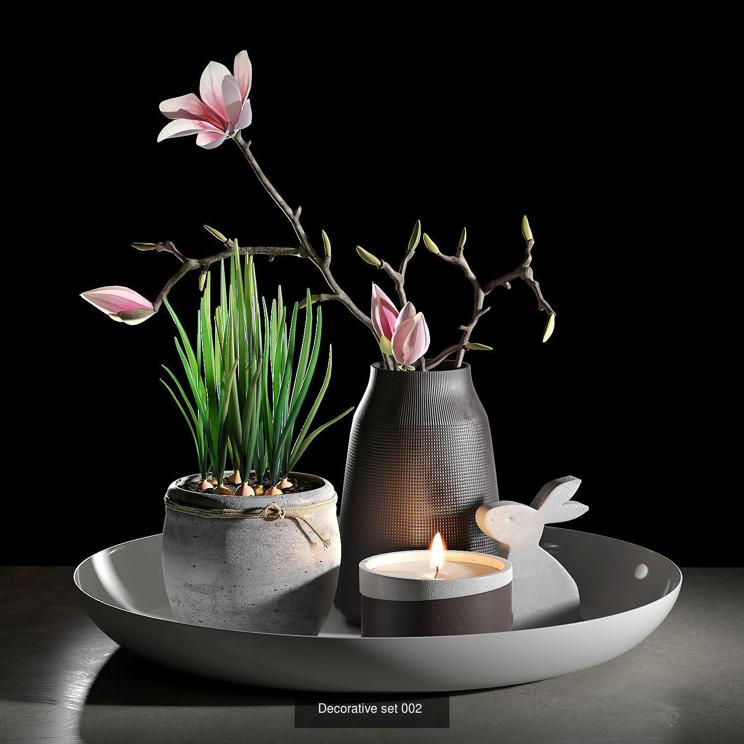 Decorative  sets 001-004 3D Model Collection_2