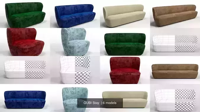 GUBI Stay  3D Model Collection