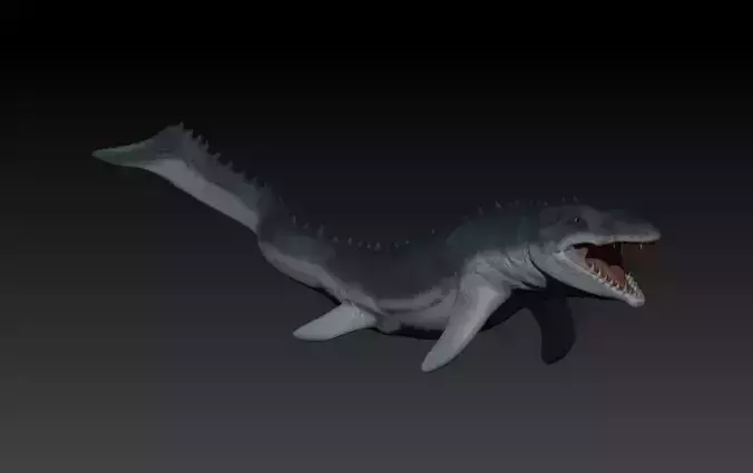 Mosasaurio shark 3D print model