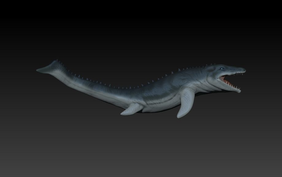 Mosasaurio shark 3D print model_1