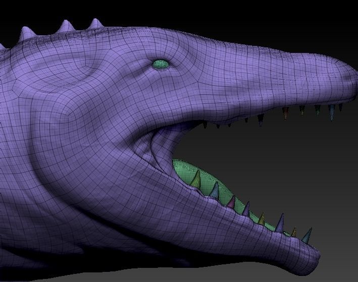 Mosasaurio shark 3D print model_13