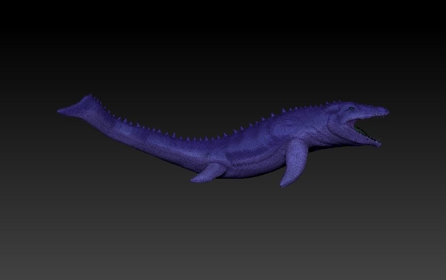 Mosasaurio shark 3D print model_11