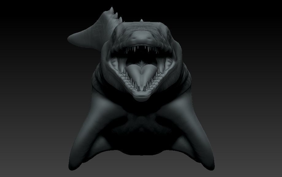 Mosasaurio shark 3D print model_7