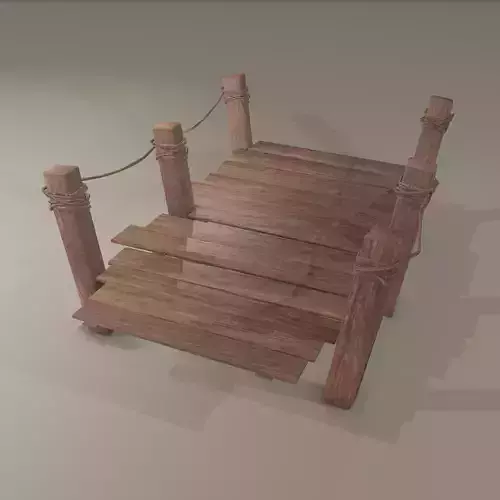 Wooden Straight Modular Dock 2 Piece Set