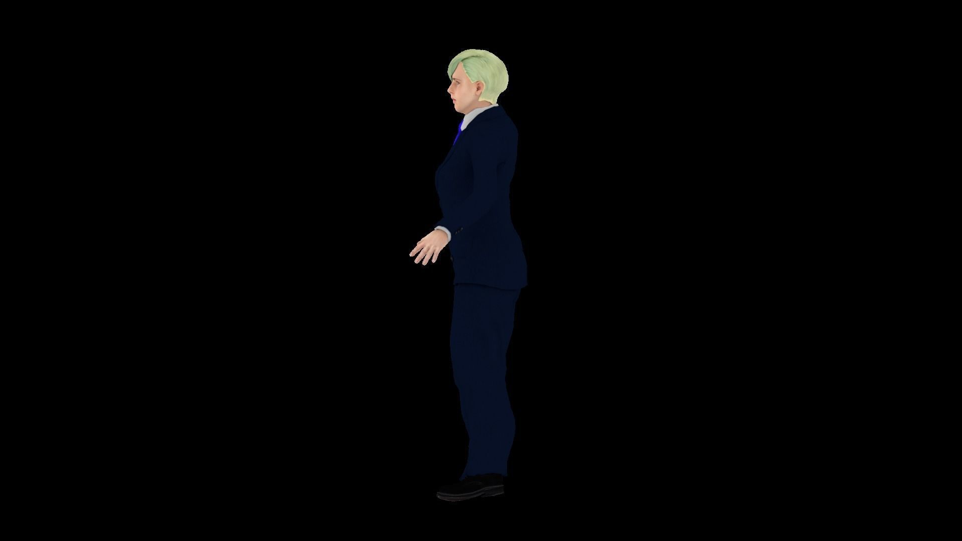 Model 8 man in suit 3D model_2